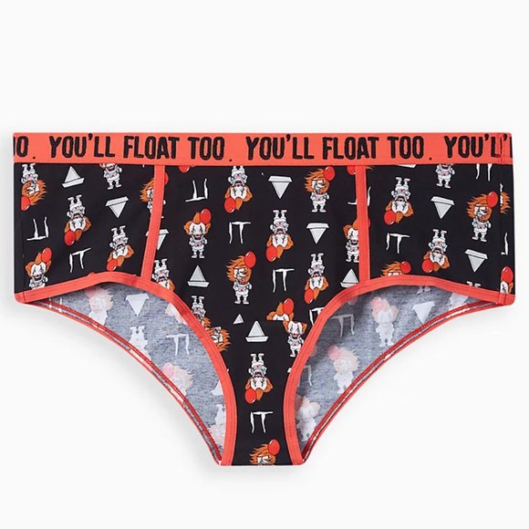 ❤️NWT VINTAGE TORRID PENNYWISE BALLOON CLOWN PANTY YOU'LL FLOAT TOO HALLOWEEN - Picture 3 of 10